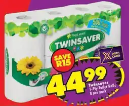 Shoprite Twinsaver 1-Ply Toilet Rolls offer