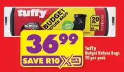 Shoprite Tuffy Budget Refuse Bags offer