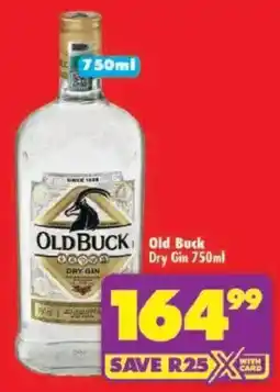 Shoprite Old Buck Dry Gin offer