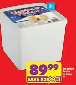 Shoprite American Parlor Ice Cream offer