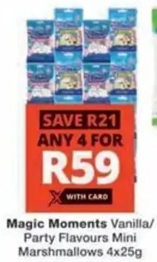 Checkers Hyper Magic Moments Vanilla/ Party Flavours Mini Marshmallows offer