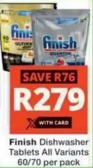 Checkers Hyper Finish Dishwasher Tablets All Variants offer