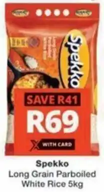 Checkers Hyper Spekko Long Grain Parboiled White Rice offer