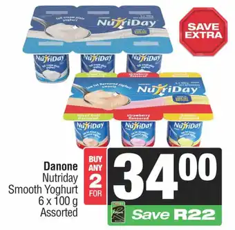 Danone Nutriday Smooth Yoghurt Assorted