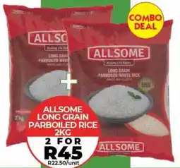 1UP Allsome long grain parboiled white rice offer