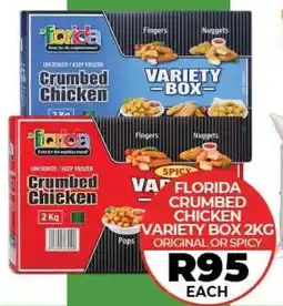 1UP Florida crumbed chicken variety box original or spicy offer