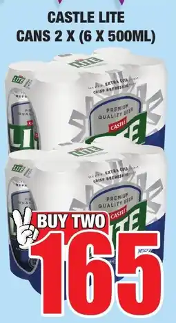Boxer Liquors Castle lite cans offer