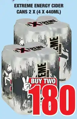 Boxer Liquors Extreme energy cider cans offer