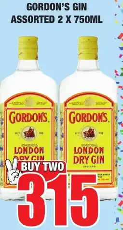 Boxer Liquors Gordon's gin assorted offer