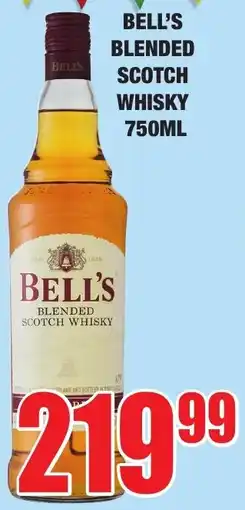Boxer Liquors Bell's blended scotch whisky offer