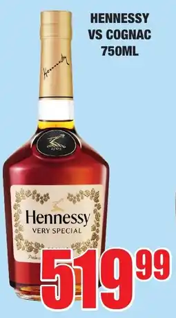 Boxer Liquors Hennessy vs Cognac offer