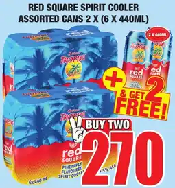 Boxer Liquors Red square spirit cooler assorted cans offer
