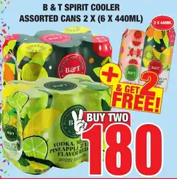 Boxer Liquors B&T spirit cooler assorted cans offer