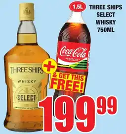 Boxer Liquors Three ships select whisky offer
