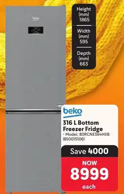 Makro Beko Bottom Freezer Fridge offer