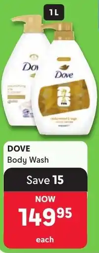 Makro Dove Body Wash offer