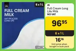 Makro m Full Cream Long Life Milk offer