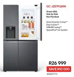 Makro LG Side by Side Non Plumbed offer