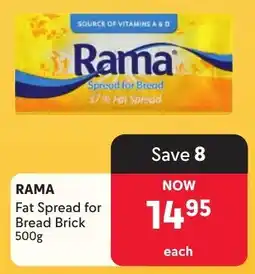 Makro Rama Fat Spread for Bread Brick offer