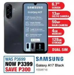 OK Furniture Samsung Galaxy A17 Black offer