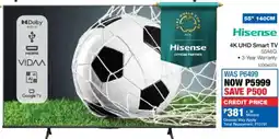 OK Furniture Hisense 55" 4K UHD Smart TV offer