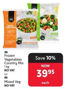 Makro m Frozen Country Mix or m Mixed Veg offer