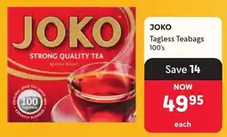 Makro Joko Tagless Teabags offer