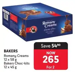 Makro Bakers Romany Creams, Bakers Choc-kits offer