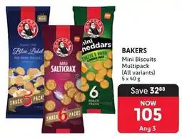 Makro Bakers Mini Biscuits Multipack offer