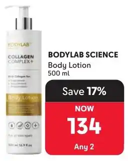 Makro Bodylab Science Body Lotion offer