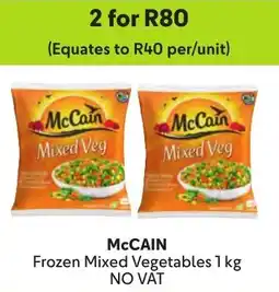 Makro McCain Frozen Mixed Vegetables offer