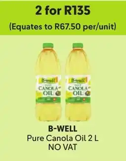 Makro B-well Pure Canola Oil offer