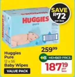 Baby City Huggies Pure Baby Wipes offer
