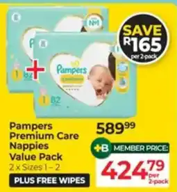 Baby City Pampers Premium Care Nappies Value Pack offer