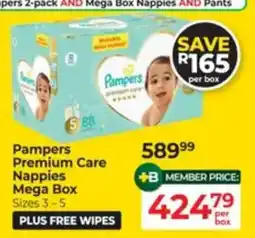 Baby City Pampers Premium Care Nappies Mega Box offer
