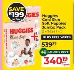 Baby City Huggies Gold Skin Soft Nappies Jumbo Pack offer