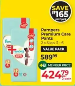 Baby City Pampers Premium Care Pants offer