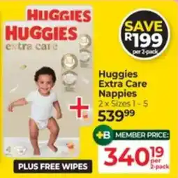 Baby City Huggies Extra Care Nappies offer
