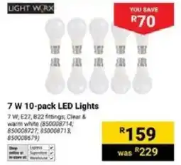 Builders Warehouse Light Worx 7 W LED Lights offer