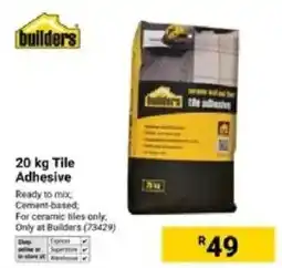 Builders Warehouse Builders Tile Adhesive offer