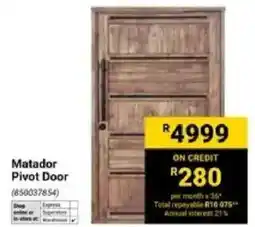 Builders Warehouse Matador Pivot Door offer