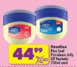 Shoprite Vaseline Blue Seal Petroleum Jelly All Variants offer