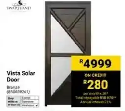 Builders Warehouse Swartland Vista Solar Door offer