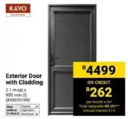 Builders Warehouse Kayo Exterior Door with Cladding offer