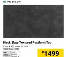 Builders Warehouse PG Bison Black Slate Textured Postform Top offer