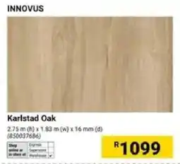 Builders Warehouse Innovus Karlstad Oak offer