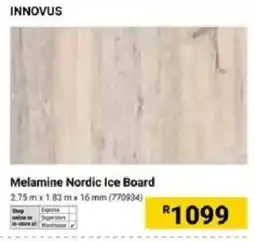 Builders Warehouse Innovus Melamine Nordic Ice Board offer