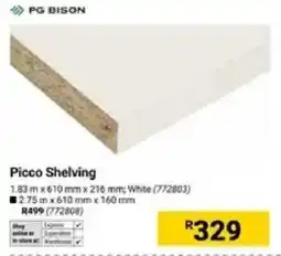 Builders Warehouse PG Bison Picco Shelving offer