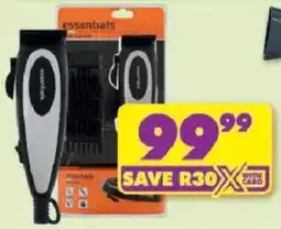 Shoprite Essentials Soft Grip Hair Clipper 10W offer