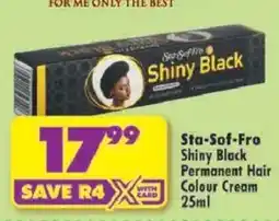 Shoprite Sta-Sof-Fro Permanent Hair Colour Cream offer